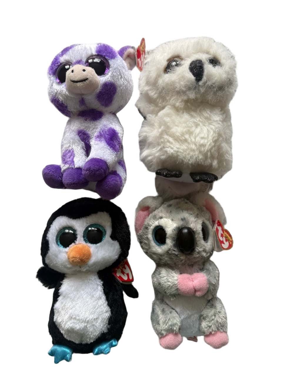 Ty Beanie Boos Plush Set - Ethel, Waddles, Karli & Austin